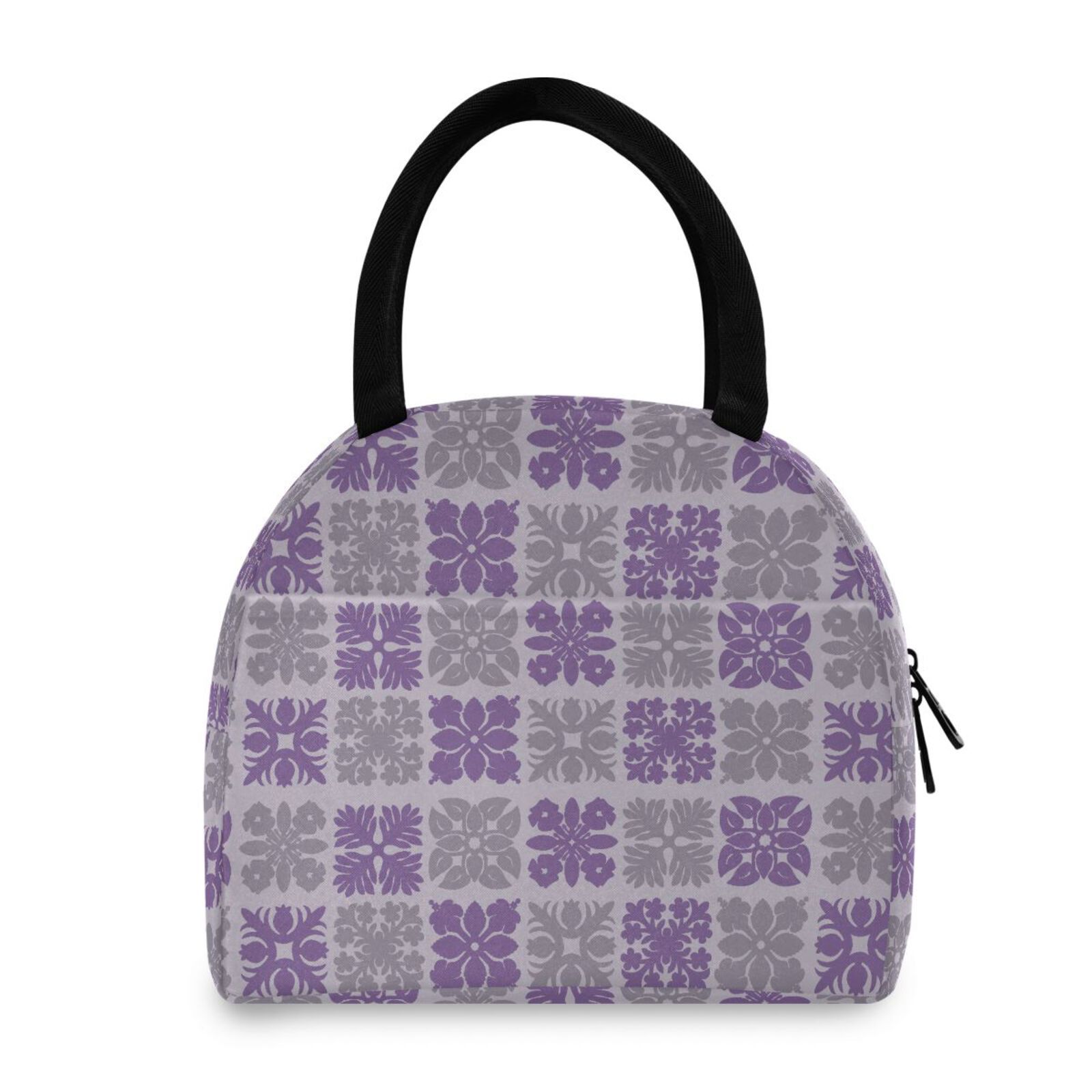 Gray quited print