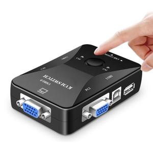 KVM Switcher 2-port USB VGA Two in One Out Dual <strong>Computer</strong> Shared Keyboard Mouse Switcher - Product Image 5