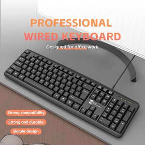 Nuevo teclado de computadora Usb negro impermeable para mesa y Escritorio - Product Image 2