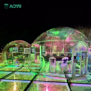 אינטליגנטי חיצוני מסתובב כוכב טרומי חדר עמיד למים כיפות PVC גלמפינג בית חדר כיפה גיאודזית