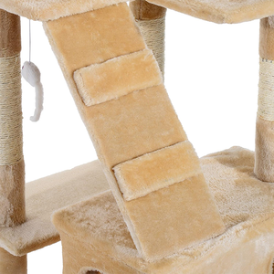 คอนโดแมวขนาดใหญ่และผ้าทำจากไม้ที่ทำจากผ้ากำมะหยี่หรูหราทันสมัย - Product Image 5