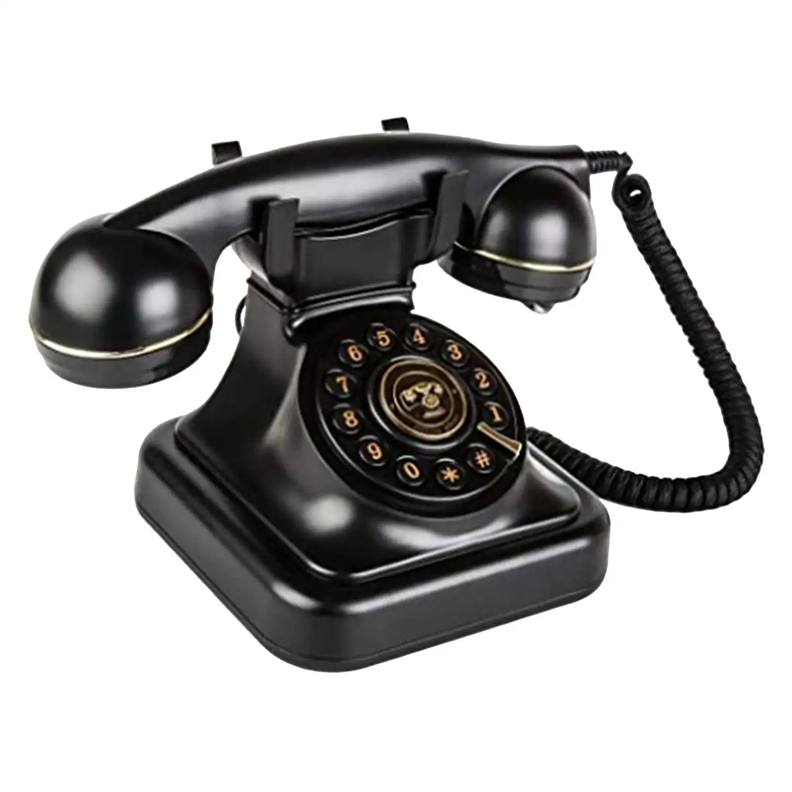 Telefono antico telefono fisso vecchio stile quadrante telefono domestico con funzione di regolazione del Volume decorazione della scrivania del telefono per ornamento