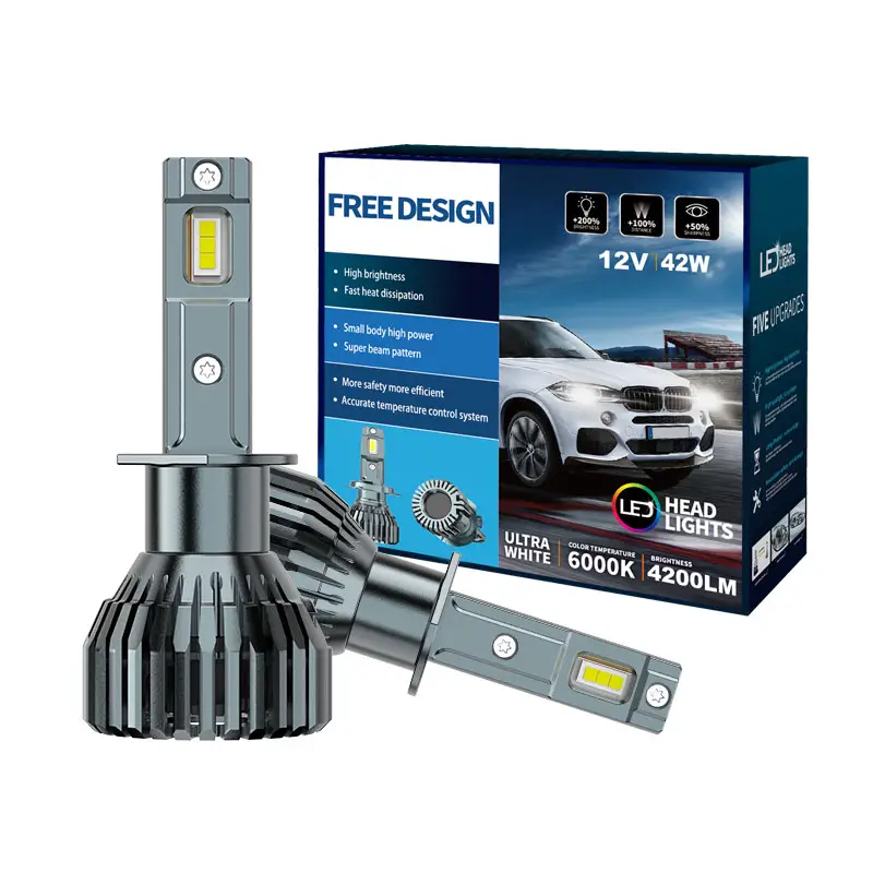Lampu kabut mobil hb3 h1 h4 canbus luces led untuk coche 12v 600w led lampu depan mobil 9005 9006