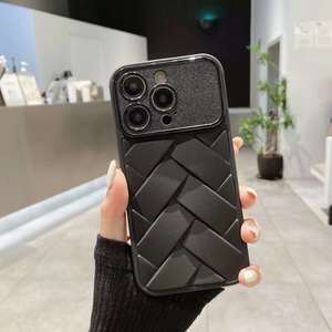 Büyük pencere örgü desen nefes yumuşak TPU telefon kılıfı kapak iPhone 15 14 Pro Max durumda - Product Image 2