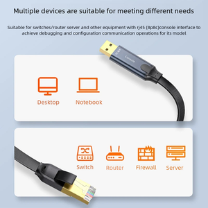 Jinghua สายเชื่อมต่อกับคอนโซล USB, สวิตช์ปรับแต่งแล็ปท็อป USB ไปยัง RJ45พอร์ตอนุกรม USB ไปยัง Rj45สายคอนโซล - Product Image 3