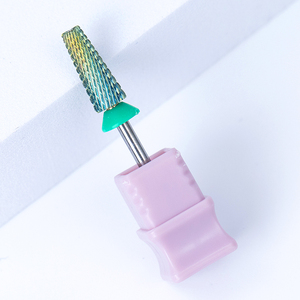 Nhà Máy Giá 5 Trong 1 <span class=keywords><strong>Nail</strong></span> Tập Tin Bits Công Cụ 3/32 "Tím Vàng Tungsten Bits Móng Tay Tập Tin Điện Siêu Dài Côn Móng Tay Khoan Bits - Product Image 1