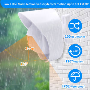 防风雨安全室外PIR运动传感器太阳能无线车道报警系统简单安全家庭报警器 - Product Image 3