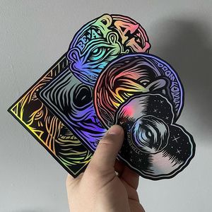 Tùy chỉnh Holographic không thấm nước phương tiện truyền thông xã hội Vinyl sticker với địa chỉ trang web và tên người dùng cắt Cửa sổ bao bì nhãn - Product Image 6