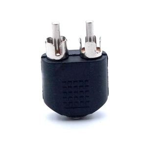 Audio Adapter <strong>RCA</strong> Connector Plug Y <strong>Splitter</strong> Stereo Pin 3.5 mm Plug <strong>1</strong> to <strong>2</strong> Male Female Connector <strong>2</strong> Pin - Product Image 2