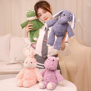 Cute 35cm Embossed <strong>Plush</strong> Elephant Frog Stuffed Animal Rabbit Hippo Stuffed Animal with Particles <strong>Can</strong> Sit - Product Image 6