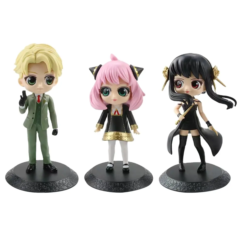3 pezzi per set Anime giapponesi action figures Spy Family action figures statue di figure giocattolo per la collezione di fan
