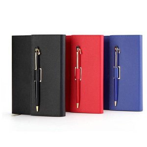 A4A5A6 Logo personalizzato Plain Notebook Organizer personalizzato portatile Pocket Notebook e penna Set regalo quaderni foderati - Product Image 2