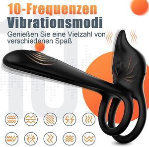 スパームロッキングリングリモコン電気ロッキングスパームリングシリコン刺激カップルは振動リングを共有します - Product Image 4