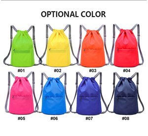 Mochila con cordón personalizada, mochila impermeable para gimnasio, Mochila deportiva portátil de nailon, bolsa con cordón - Product Image 3