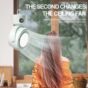 Ventilador pequeño Usb de alta velocidad para uso doméstico Mesa Rv transfronteriza Pantalla de luz nocturna de plástico Alta velocidad-seis niveles