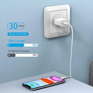 20W PD快速充电器USB C快速充电电源适配器适用于iPhone 14 13 12 11 8 7 6 Pro Max迷你iPad Pro迷你三星通用 - Product Image 2
