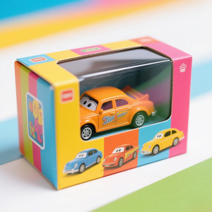 Caja de embalaje de juguete de regalo con logotipo personalizado impreso, cajas corrugadas de exhibición al por menor con ventana transparente para pequeñas empresas y comercio electrónico - Product Image 4