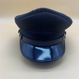 OEM özel yüksek kaliteli polis şapkaları kabartmalı baskı ortak kumaş özellikleri - Product Image 1