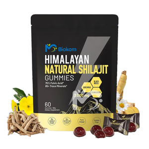 OEM чистый Гималайский шиладжит Gummies Ashwagandha Fulvic кислотная добавка без добавления сахара 60 штук дропшиппинг для взрослых мужчин - Product Image 1