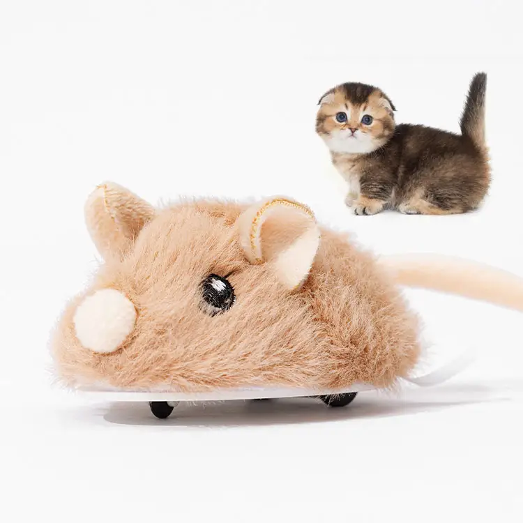 Brinquedo eletrônico automático recarregável interativo movente irregular do rato do luxuoso do brinquedo do gato para o gato