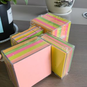 批发价格不干胶方形记事本彩色文具80 * 80毫米350/600床单商务办公 - Product Image 6