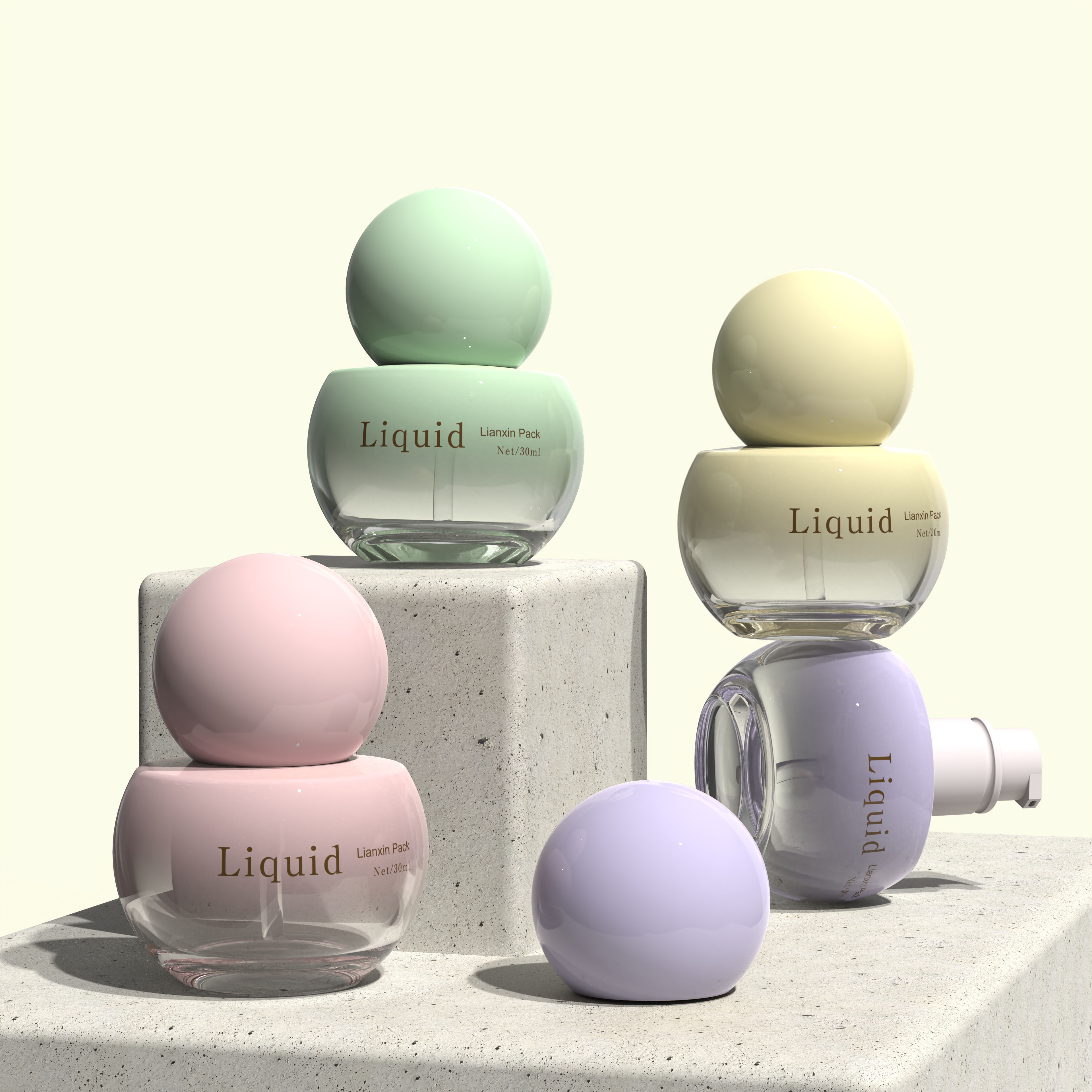 glass pump bottle