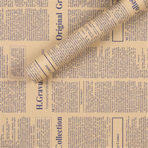 Periódico inglés azul