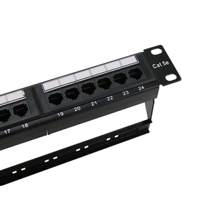 Panel de parche UTP de 19 "1U Cat5e cat6, 24 puertos Krone y 110, panel de parche Dual IDC con gestión de cables, gran oferta - Product Image 5