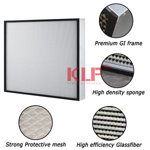 Hvac Hệ thống bộ phận Hợp kim nhôm Khung Bộ lọc không khí có thể giặt Bộ lọc mật độ cao Sponge laminar Flow Hood <span class=keywords><strong>HEPA</strong></span> lọc - Product Image 3