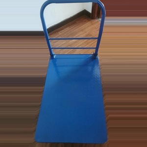 折りたたみカート<span class=keywords><strong>180</strong></span>度折りたたみハンドルフラットベッド金属製プラットフォームハンドトロリー