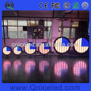 Wifi USB 3G 4G Control remoto Programable LED Señal redonda Logo Círculo Pantalla de video 0,5 M 0,6 m Diámetro Pequeña pantalla redonda LED - Product Image 3