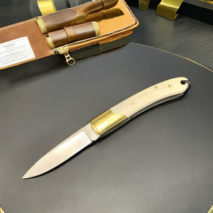 M390 bıçak cep bıçak öküz kemik kolu ile katlanabilir Mini kesici meyve dayanıklı katlanır meyve bıçağı için uygun kutu - Product Image 2