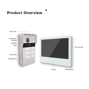 Nuevo Wifi Security Tuya Door Camera Viewer 10 "Monitor Ring Video Intercom Ip Door Phone System con cerradura de puerta inteligente - Product Image 3