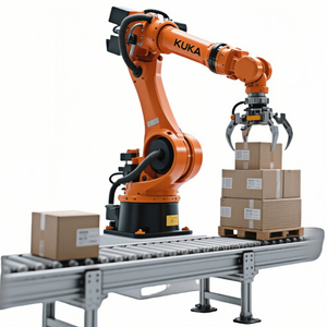 KUKA <strong>Robot</strong> Palletizing <strong>System</strong> - Automated Material <strong>Handling</strong> Solution for Logistics, Warehousing <strong>and</strong> Production Line Integration - Product Image 1
