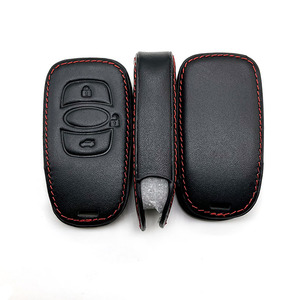 Deri araba anahtarı durum kapak kabuk için subaru Legacy impreza forester xv trezia BRZ wrx levorg outback 3 düğmeler anahtar - Product Image 2