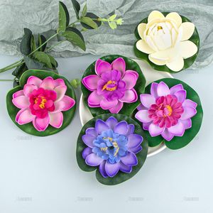 Nhân Tạo Nổi Bọt Hoa Sen Với Nước Lily Pad Cho Ao Vườn Aquarium Trang Trí - Product Image 5