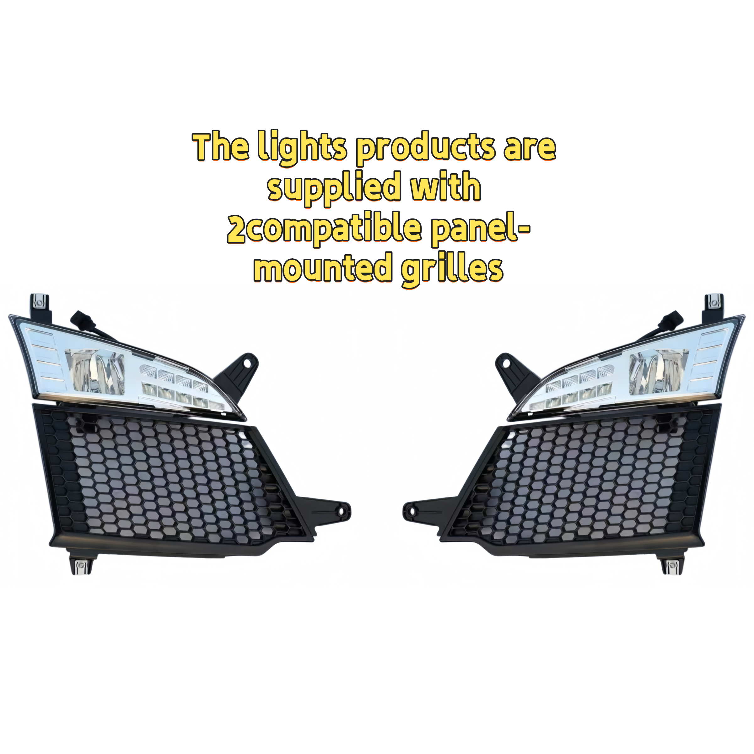 1 PAR DE LUCES CON 2 Paneles de Rejilla