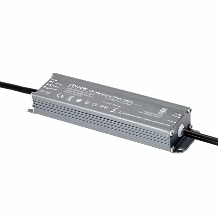 IP67密閉型CVタイプ30W12V 2.5A LEDディスプレイ用スイッチング電源