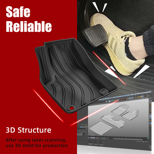 Factory Wholesale Rear <strong>Trunk</strong> Mat for Toyota <strong>C</strong>-HR 2023 All Weather Waterproof Non-slip TPE 3D <strong>Trunk</strong> Mat - Product Image 3
