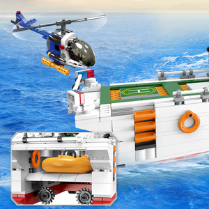 WOMA <strong>TOYS</strong> Military War Fleet Model <strong>Toy</strong> Home Decor Assembly Games Boat <strong>BattleShips</strong> Ship Plane Building Block Bricks - Product Image 6