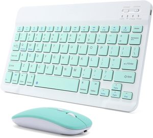 Mini-Computer Wiederauf ladbare Bluetooth-Tastatur Maus Combo Office-Tastatur Combo Für Ipad Ios Android Windows - Product Image 1