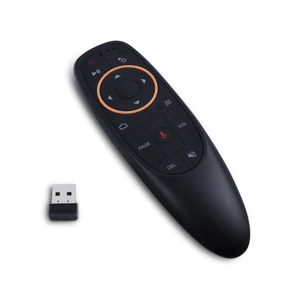 G10S Pro Suara Remote Control 2.4G Nirkabel Udara Mouse Giroskop IR Belajar untuk Android TV Box