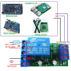 DC 5V 12V TYPE-C USB TTL232 röle modülü PC UART seri Port Switch Arduino MEGA için ahududu PI