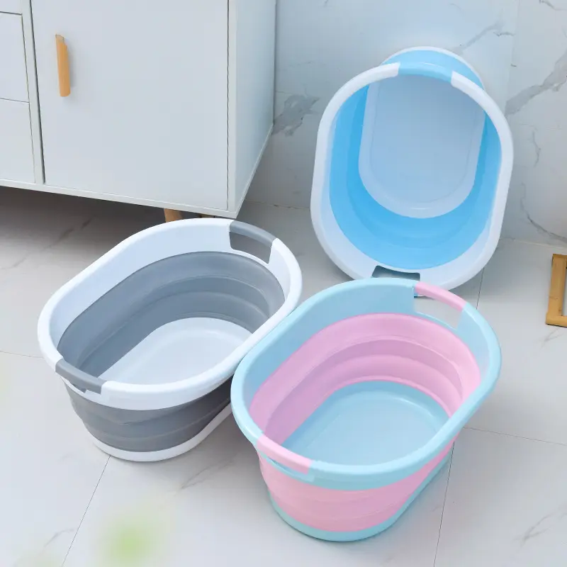 Cesto salvaspazio pieghevole resistente con manici robusti scolapiatti per frutta cestino per piatti vasca per la cucina baby wash