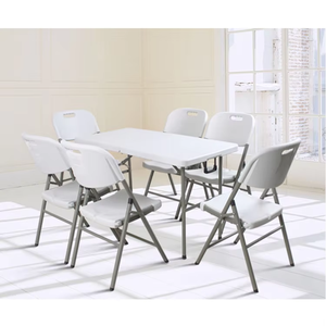 Đồ Nội Thất Ngoài Trời 1.22M Gấp Nhựa Bảng Đồ Nội Thất Sân Vườn Các Sự Kiện Cắm Trại Dã Ngoại 4ft Di Động Bảng Và Ghế Đặt - Product Image 1