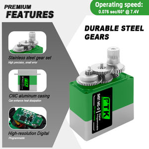 PTK 9497 MG-D 9g Metal Gear Digital <strong>Servo</strong> Differential Lock Shift TRX4 Fixed Wing Model Drone Gimbal - Product Image 4