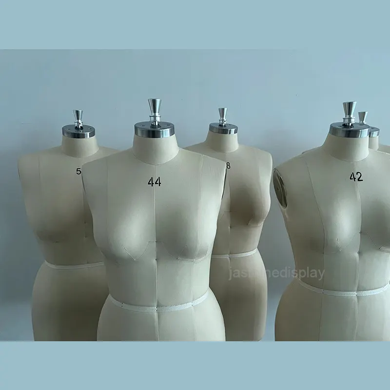 JASMINEDISPLAY terzilik sutyen konfeksiyon kumaş manken kadınlar için yarım vücut formu abd boyutu kukla satılık toptan fiyat