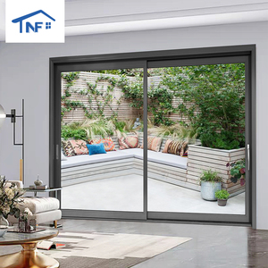 Kính cường lực hợp kim nhôm mỏng khung âm thanh chống gió trượt cổng Patio kính lớn trượt cửa cho vườn - Product Image 5