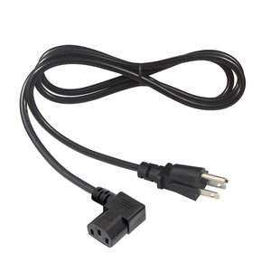 16 AWG abd 3 Prong NEMA 5-15P düşük profilli fiş C13 dik açı güç kablosu 10 ayaklar NEMA 5-15P açılı IEC C13 güç kablosu - Product Image 6
