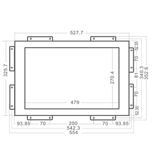 Promotion Price 13' 14' 15' 17' 19' 21.5' Open Framed IR Infrared Touch Screen Lcd Monitor with <strong>Input</strong>